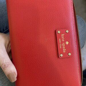Kate Spade New York Wellesley Zip Travel Wallet - Red - NWOT